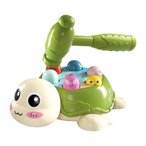 Tewzafiya Whack Mole Game, Mole Game - Turtle Interactive Whacking Toy,Entwicklung interaktives Lernen süßes Whack Maulwurfsspiel für Kinder im Vorschulkinder Baby Mädchen von Tewzafiya