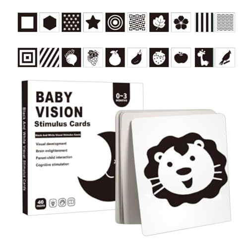 Visuelle Stimulation für Babys, visuelle Stimulationskarten | Hohe Kontrast Kleinkind -Lernkarten - Frühe Lernentwicklung Kinderspielzeug, pädagogische interaktive visuelle Flashkarte für Kleinkind 0- Visuelle Stimulation für Babys, visuelle Stimulationskarten | Hohe Kontrast Kleinkind -Lernkarten - Frühe Lernentwicklung Kinderspielzeug, pädagogische interaktive visuelle Flashkarte für Kleinkind 0- von Tewzafiya