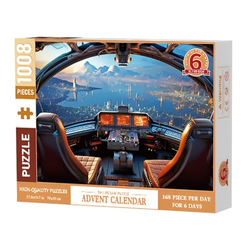 Weihnachts-Adventskalender, Countdown-Kalender für – Puzzles Adventskalender 6 Tage 1008 Teile, Matter Weihnachts-Puzzle-Kalender für Erwachsene Weihnachts-Adventskalender, Countdown-Kalender für – Puzzles Adventskalender 6 Tage 1008 Teile, Matter Weihnachts-Puzzle-Kalender für Erwachsene von Tewzafiya
