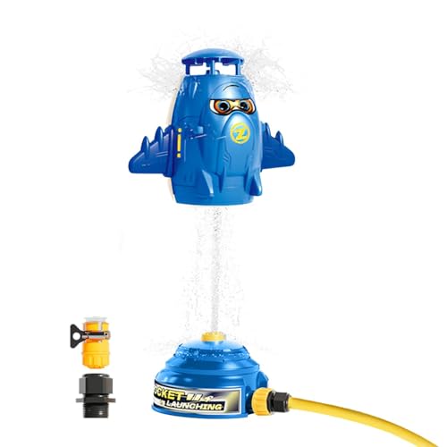 Weltraumraketensprinkler, Raketensprinkler | Niedliche, um 360° drehbare Kindersprinkler für Spaß im Freien,Interaktive Sprinkleranlage für Kinder zum Spielen im Freien, sommerliche Wasserspiele für u Weltraumraketensprinkler, Raketensprinkler | Niedliche, um 360° drehbare Kindersprinkler für Spaß im Freien,Interaktive Sprinkleranlage für Kinder zum Spielen im Freien, sommerliche Wasserspiele für u von Tewzafiya