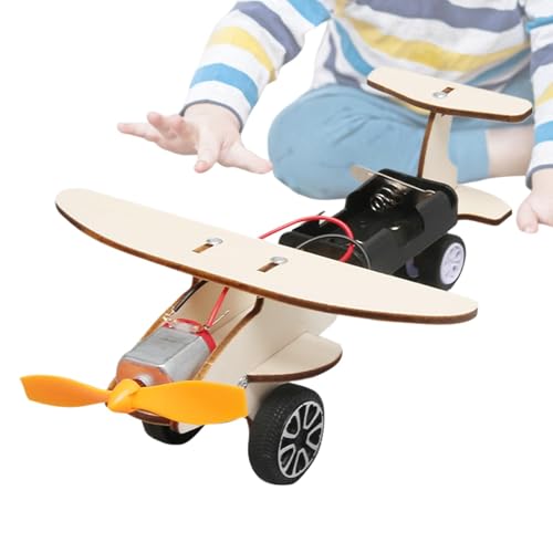 Wissenschaftliche Kits für Kinder,Wissenschaftliches Experimentierset - Zusammengebauter elektrischer Rollflugzeug-Modellbausatz,Eltern-Kind-Interaktion, Vorschul-Lernspielzeug für Reisen, Outdoor, Zu Wissenschaftliche Kits für Kinder,Wissenschaftliches Experimentierset - Zusammengebauter elektrischer Rollflugzeug-Modellbausatz,Eltern-Kind-Interaktion, Vorschul-Lernspielzeug für Reisen, Outdoor, Zu von Tewzafiya