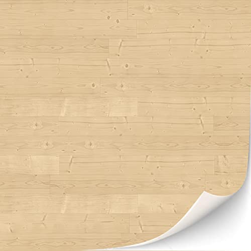 3 Blatt Selbstklebender Fußbodenbelag für Puppenhäuser Maßstab 1:12 (Ahorn) von TexturKontor