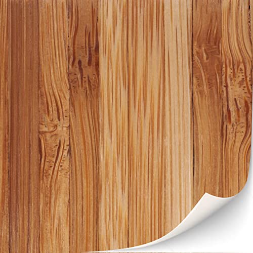 3 Blatt Selbstklebender Fußbodenbelag für Puppenhäuser Maßstab 1:12 (Bambus) von TexturKontor