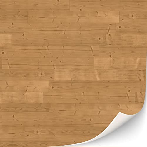 3 Blatt Selbstklebender Fußbodenbelag für Puppenhäuser Maßstab 1:12 (Kiefer) von TexturKontor