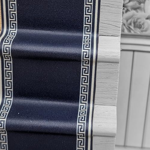 Selbstklebender Teppich mit echter Textilstruktur für Puppenhäuser Maßstab 1:12 (Blau Griechisch) von TexturKontor