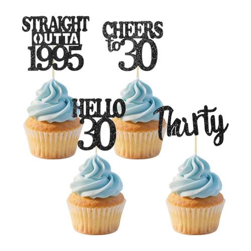 24 Stück 30 Geburtstag Cupcake Topper Deko 30er Geburtstag Deko Geburtstagsdeko für Party Dekoration Kuchendekoration 24 Stück 30 Geburtstag Cupcake Topper Deko 30er Geburtstag Deko Geburtstagsdeko für Party Dekoration Kuchendekoration von Tgsedr