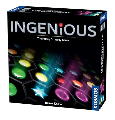 Thames & Kosmos Ingenious - Das Familien-Strategiespiel, Legespiel zum Platzieren, Brettspiele für Erwachsene und Kinder, für 2 bis 4 Spieler, ab 8 Jahren von Thames and Kosmos