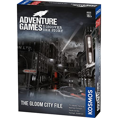 Adventure Games – Die Gloom-Stadt-Datei – Ein Kosmos-Spiel von Thames & Kosmos | Kollaboratives, wiederspielbares Storytelling-Spielerlebnis für 1 bis 4 Spieler ab 16 Jahren von Thames & Kosmos