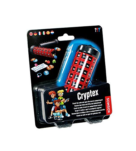 Die drei ??? Kryptex von KOSMOS, mehrsprachige Version (DE, EN, FR, IT, ES, NL) Knacke den Code und öffne das Geheimfach im Inneren, Spielzeug, Detektiv-Ausstattung für Kinder, Experimentier Set von Thames & Kosmos