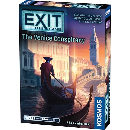 EXIT - Das Spiel - Die Verschwörung von Venedig, zu Hause Escape Room, Italien, kooperatives Mystery-Spiel, Brainteasers von Thames & Kosmos