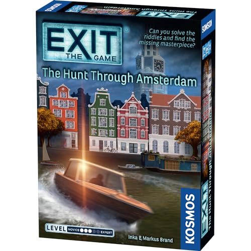 Thames & Kosmos EXIT The Hunt Through Amsterdam Escape Room Kartenspiel, Mystery- und Puzzle-Abenteuer für Kinder und Erwachsene ab 12 Jahren, Familienspielabend, 1–4 Spieler, ideal zum Verschenken von Thames & Kosmos