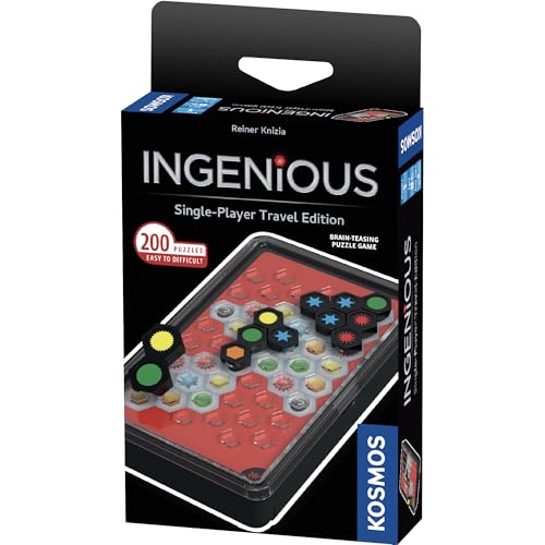 Genial - Einzelspieler-Reise-Edition, Kosmos, schnelllebig, süchtig machend und leicht zu erlernen, praktische, in sich geschlossene Tragetasche, geometrisches Solo-Puzzle-Spiel, ab 8 Jahren Genial - Einzelspieler-Reise-Edition, Kosmos, schnelllebig, süchtig machend und leicht zu erlernen, praktische, in sich geschlossene Tragetasche, geometrisches Solo-Puzzle-Spiel, ab 8 Jahren von Thames & Kosmos