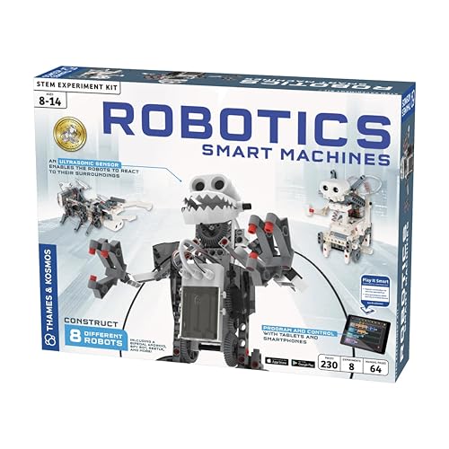 Thames and Kosmos , 620375 , Robotics: Smart Machines , Program and Control Your Robots With Your Tablets/Smartphones , 8 Models , Ages 8+ von Thames & Kosmos