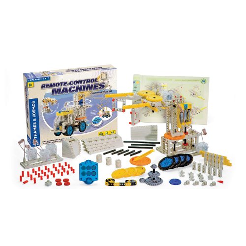 Thames & Kosmos , 555004 , Remote Control Machines , Build and Control Robotic Creations , Build Motorised Vehicles and Machines , Experiment Kit , 10 Models , 8+ von Thames & Kosmos