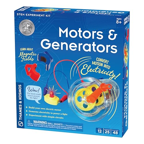 Thames & Kosmos , 665036 , Motors & Generators , Experiment Kit , Build Your Own Electric Motor , Generate Electricity To Power A Light , 25 Experiments , Ages 8+ Thames & Kosmos , 665036 , Motors & Generators , Experiment Kit , Build Your Own Electric Motor , Generate Electricity To Power A Light , 25 Experiments , Ages 8+ von Thames & Kosmos
