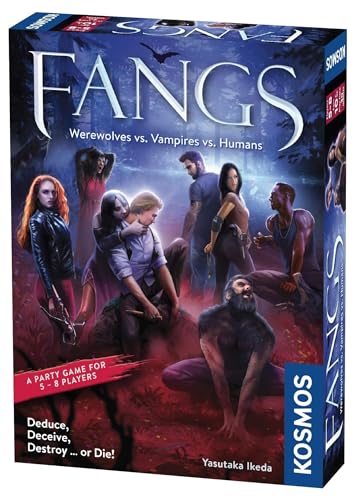 Thames & Kosmos , 680046 , Fangs , Werewolves vs. Vampires vs. Humans , Ages 10+ von Thames & Kosmos