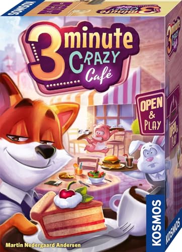 Thames & Kosmos - 3 Minuten Crazy Cafe - Open & Play, lustiges Kartenspiel, lustiges Würfelspiel, Familienspiele für Spieleabend, Brettspiele für Erwachsene und Kinder, für 2 bis 6 Spieler, ab 7 Thames & Kosmos - 3 Minuten Crazy Cafe - Open & Play, lustiges Kartenspiel, lustiges Würfelspiel, Familienspiele für Spieleabend, Brettspiele für Erwachsene und Kinder, für 2 bis 6 Spieler, ab 7 von Thames & Kosmos