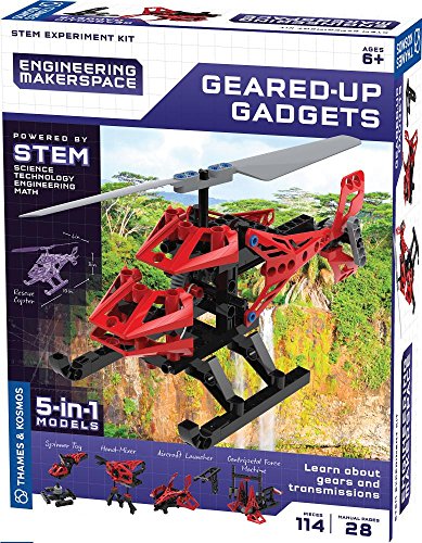 Thames & Kosmos 555060 Engineering Makerspace Science Experiment Kit, Bauen Sie 5 lustige Gadgets und Lernen Sie über Zahnräder und Getriebe, ab 8 Jahren, Mehrfarbig Thames & Kosmos 555060 Engineering Makerspace Science Experiment Kit, Bauen Sie 5 lustige Gadgets und Lernen Sie über Zahnräder und Getriebe, ab 8 Jahren, Mehrfarbig von Thames & Kosmos