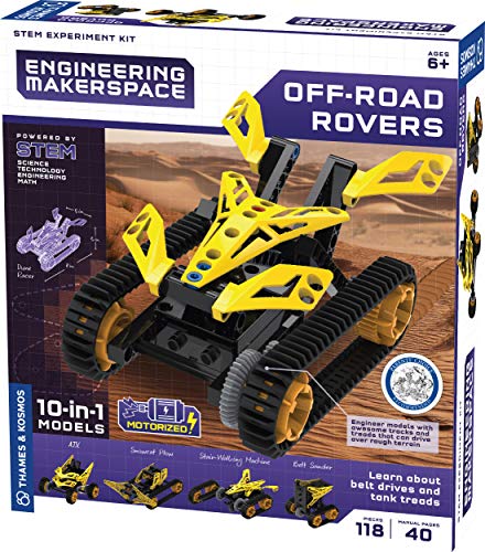 Thames & Kosmos 555063, Build Vehicles, Ages 8+ Themse & Kosmos Engineering Makerspace Off-Road Rovers Bauen 10 Wilde Geländefahrzeuge ab 8 Jahren, Mehrfarbig von Kosmos