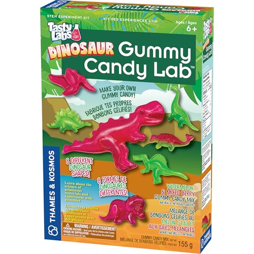 Thames & Kosmos Dinosaurier-Gummibonbon-Labor, Tasty Labs STEM-Experimentier-Set, machen Sie Ihre eigenen Dinosaurier-förmigen Gummis, entdecken Sie Chemie beim Kochen, sicher zu essen, ab 6 Jahren, Thames & Kosmos Dinosaurier-Gummibonbon-Labor, Tasty Labs STEM-Experimentier-Set, machen Sie Ihre eigenen Dinosaurier-förmigen Gummis, entdecken Sie Chemie beim Kochen, sicher zu essen, ab 6 Jahren, von Thames & Kosmos