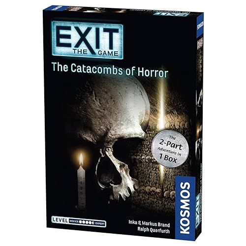 Thames & Kosmos - EXIT: The Catacombs of Horror - Level: 4.5/5 – Unique Escape Room Game - 1-4 Players - Puzzle Solving Strategy Board Games for Adults & Kids, Ages 16+ - 694289 von Thames & Kosmos