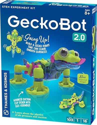 Thames & Kosmos GeckoBot 2.0, Roboter-Gecko, STEM-Experimentier-Kit für Kinder, Lernressourcen für Physik, Wissenschaftsspaß für Kinder ab 8 Jahren Thames & Kosmos GeckoBot 2.0, Roboter-Gecko, STEM-Experimentier-Kit für Kinder, Lernressourcen für Physik, Wissenschaftsspaß für Kinder ab 8 Jahren von Thames & Kosmos