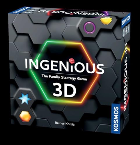 Thames & Kosmos Geniales 3D - Das Familien-Strategiespiel, 3D-Fliesenplatzierungsspiel, Brettspiele für Kinder und Erwachsene, für 2 bis 4 Spieler, ab 8 Jahren von Thames & Kosmos