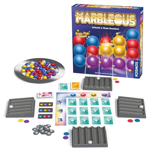 Thames & Kosmos Marbleous – buntes Marmor-Strategiespiel, 30 Minuten Spielzeit, Familienspielabend, 1–4 Spieler, ab 8 Jahren Thames & Kosmos Marbleous – buntes Marmor-Strategiespiel, 30 Minuten Spielzeit, Familienspielabend, 1–4 Spieler, ab 8 Jahren von Thames & Kosmos