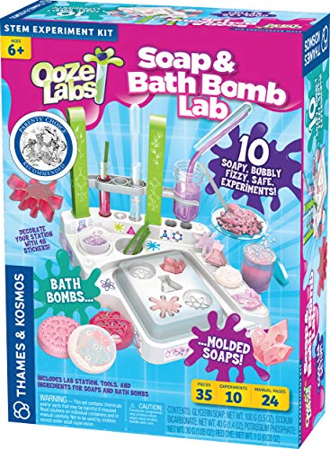 Thames & Kosmos Ooze Labs Labor-Set für Seifenpumpe und Bad, 10 Experimente für Kosmetik und Hautpflege, Parents' Choice Award Gewinner von Thames & Kosmos