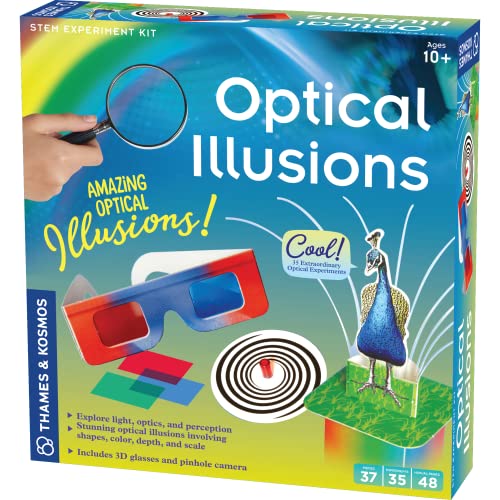 Thames & Kosmos STEM-Experimentier-Set, optische Täuschungen, 35 erstaunliche optische Experimente, erforscht Physik des Lichts, Optik, Wahrnehmung, inklusive 3D-Brille, Bauen Sie eine Kamera-Obscura, Thames & Kosmos STEM-Experimentier-Set, optische Täuschungen, 35 erstaunliche optische Experimente, erforscht Physik des Lichts, Optik, Wahrnehmung, inklusive 3D-Brille, Bauen Sie eine Kamera-Obscura, von Thames & Kosmos