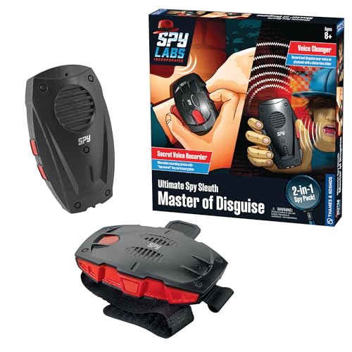 Thames & Kosmos Spy Labs Inc: Ultimate Spy Sleuth Master of Disguise 2-in-1 Spielzeug-Spionage-Set, geheimes Sprachrekorder und Sprachwechsler Spielzeug für Kinder ab 8 Jahren, unverzichtbare Thames & Kosmos Spy Labs Inc: Ultimate Spy Sleuth Master of Disguise 2-in-1 Spielzeug-Spionage-Set, geheimes Sprachrekorder und Sprachwechsler Spielzeug für Kinder ab 8 Jahren, unverzichtbare von Thames & Kosmos