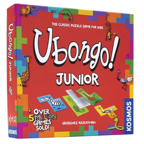 Thames & Kosmos - Ubongo! Junior - Level: Beginner - Unique Puzzle Game - 1-4 Players - Puzzle Solving Strategy Board Games for Adults & Kids, Ages 5+, 697396 von Thames & Kosmos