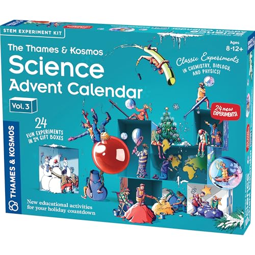 The Thames & Kosmos Science Adventskalender Vol 3 | 24 tägliche STEM-Experimente in Chemie, Biologie & Physik, Countdown bis Winterferien | Spaß, gesunde Familientradition (Version 2025) von Thames & Kosmos