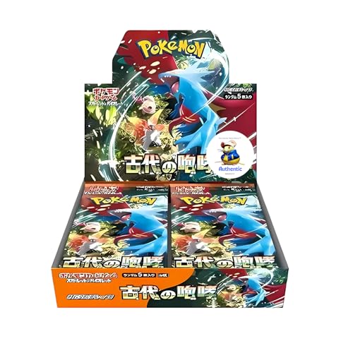 Ancient Roar Japanese Pokemon Booster Box (30 Packs) | Scarlet & Violet Set | Pokémon Trading Cards | 30 Booster Packs | TCYM authenticated | Pokemon TCG Pack | Japanese Paradox Rift | von That Chunky Yellow Mouse