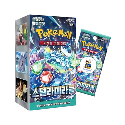 Korean Stellar Crown Pokémon Booster Box | 30 x Korean Stellar Miracle Booster Box | 30 x Card Packs | Pokemon TCG Pack | TCYM authentifiziert | von That Chunky Yellow Mouse
