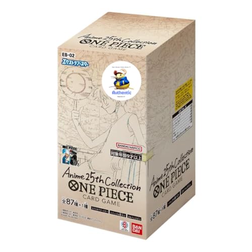 One Piece Card Game EB02 Anime 25th Collection Japanese Booster Box | One Piece Trading Cards | Official TCG | Collectible One Piece Merchandise (Booster Box) von That Chunky Yellow Mouse