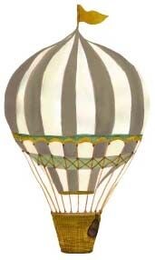 That's Mine Wandaufkleber Retro Kleiner Heißluftballon, Braun That's Mine Wandaufkleber Retro Kleiner Heißluftballon, Braun von That's Mine