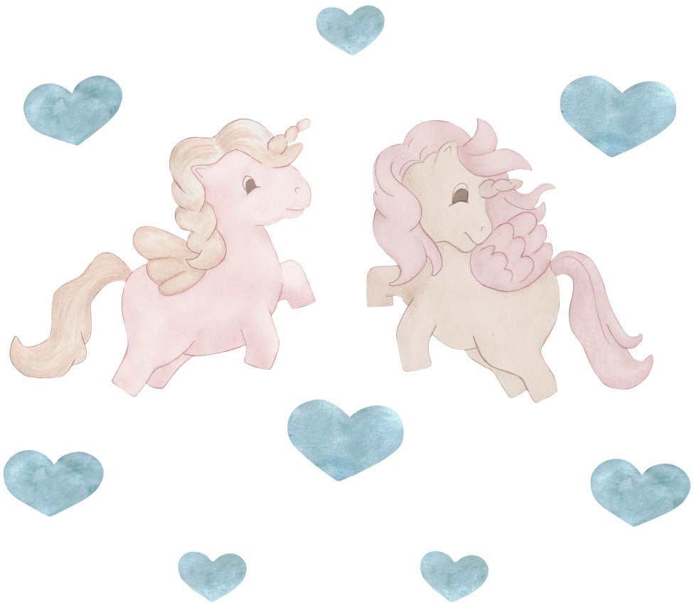 That's Mine Wandaufkleber Unicorn Twins, Rose That's Mine Wandaufkleber Unicorn Twins, Rose von That's Mine