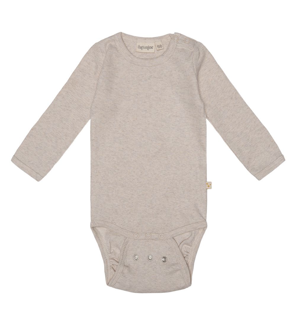That's Mine Body - Petra - Rib - Light Brown Melange - Thats Mine - 1 Jahr (80) - Body L/Ä von Thats Mine