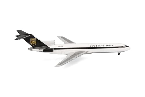 Herpa Modellflugzeug UPS Airlines Boeing 727-200F Miniatur im Maßstab 1:500, Sammlerstück, Flugzeug Modell ohne Standfuß, Metall von The Airplane Shop