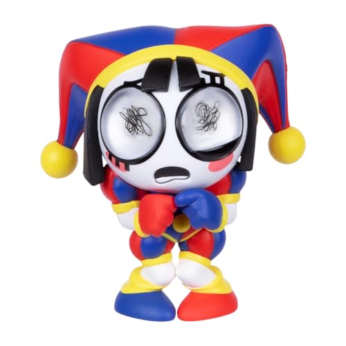 Amazing Digital Circus Offiziell lizenzierte Pomni-Vinyl-Figur, hochwertige 10,2 cm / 10,1 cm große Sammlerfigur mit Jittery Eyes und Sammelkarte, 4 posierte Vinyl-Figuren zum Sammeln in der Premier Amazing Digital Circus Offiziell lizenzierte Pomni-Vinyl-Figur, hochwertige 10,2 cm / 10,1 cm große Sammlerfigur mit Jittery Eyes und Sammelkarte, 4 posierte Vinyl-Figuren zum Sammeln in der Premier von The Amazing Digital Circus
