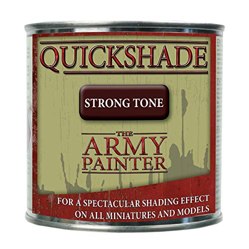 The Army Painter Quickshade Dip StrongTone, für schnellen Eintauchen und Schattieren ganzer Wargaming-Armeen, Öl-Wash für Miniaturfiguren, Tabletop-Rollenspiele oder Wargames, 250 ml (Dunkle Tönung) von The Army Painter