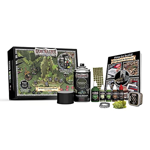 The Army Painter GameMaster Wilderness & Woodlands Terrain Kit, kompatibel mit XPS Foam Warhammer Terrain Warhammer 40k Starter Sets, Grundierlacksatz Army Painter und Diorama Materialien von The Army Painter