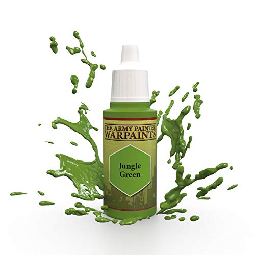 The Army Painter | Warpaint | Jungle Green | Acrylic Non-Toxic Heavily Pigmented Water Based Paint for Tabletop Roleplaying, Boardgames, and Wargames Miniature Model Painting von The Army Painter