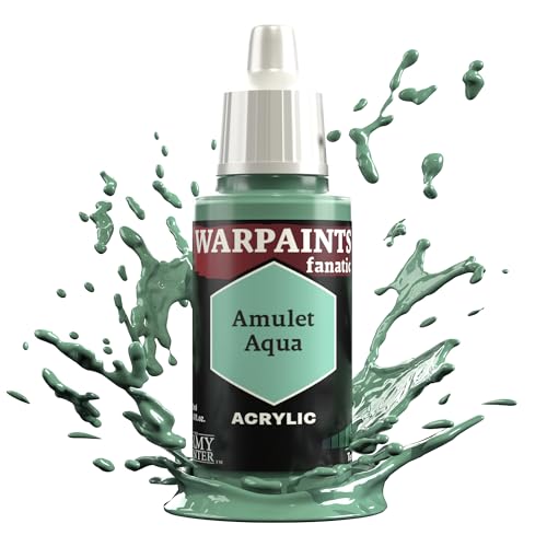The Army Painter Teals & Turquoises Warpaints Fanatic Acrylfarben, 18 ml (Amulett Aqua) von The Army Painter