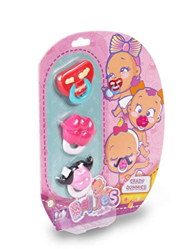 The Bellies - Crazy Dummies, Set of 3 Pacifiers, with Funny Designs for Bellies Dolls, Recommended from 3 Years (Famosa 700016223) The Bellies - Crazy Dummies, Set of 3 Pacifiers, with Funny Designs for Bellies Dolls, Recommended from 3 Years (Famosa 700016223) von The Bellies From Bellyville