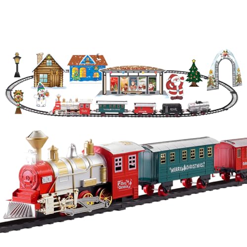 Christmas Workshop 81020 Deluxe Santa's Express Delivery Weihnachtszug-Set, 330 cm Lange Schiene, realistische Geräusche und Licht, 26-teiliges Set, batteriebetrieben Christmas Workshop 81020 Deluxe Santa's Express Delivery Weihnachtszug-Set, 330 cm Lange Schiene, realistische Geräusche und Licht, 26-teiliges Set, batteriebetrieben von The Christmas Workshop