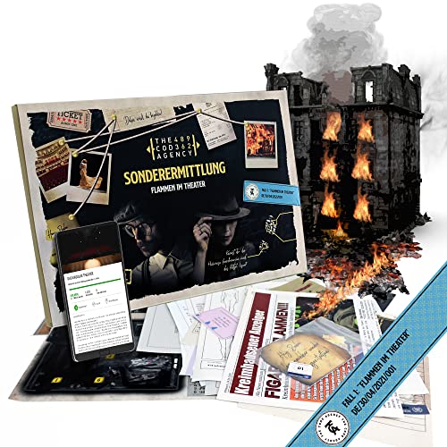 The Code Agency Sonderermittlung Krimispiel Fall 1 - Flammen im Theater - Escape Room Spiel - Tatortspiel - Detektivspiel von The Code Agency