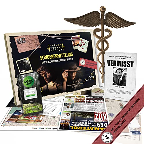 The Code Agency Sonderermittlung Krimispiel Fall 2 - Das Verschwinden des Gary Sander - Escape Room Spiel - Tatortspiel - Detektivspiel -ab 14 Jahren von The Code Agency