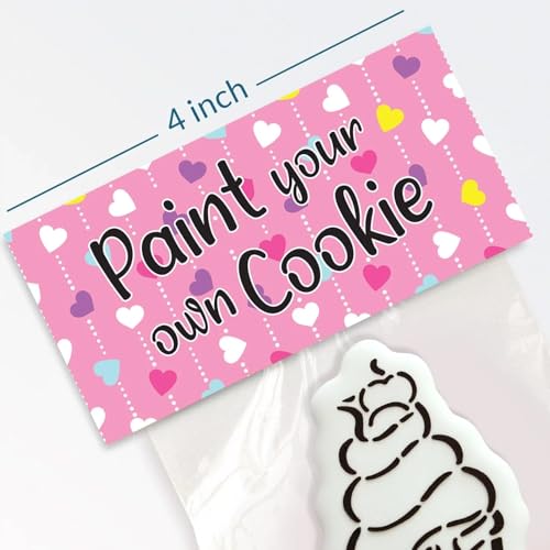 Taschenaufsatz, 10,2 cm, mit PYO-Anleitung (evtl. nicht in deutscher Sprache), Herz-Flatter von The Cookie Countess
